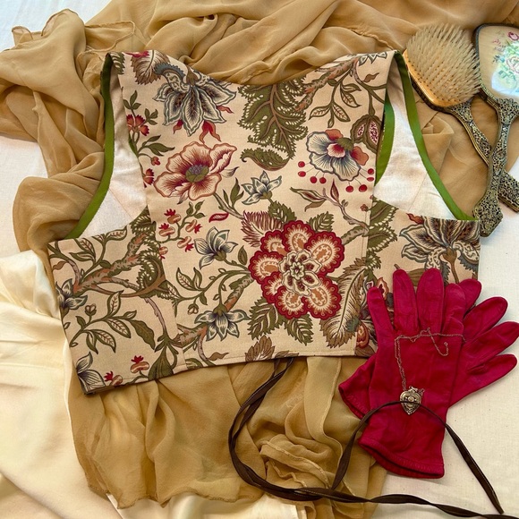 Handmade fairytale corset, Victorian L, XL. Bust 40-44, waist 32/43 - Picture 3 of 5